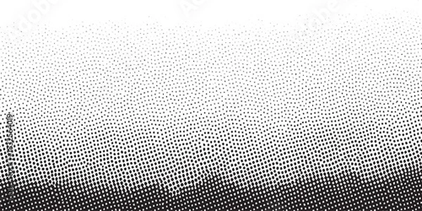 Fototapeta Halftone Gradient Texture A Study in Black and White Pixel Density.