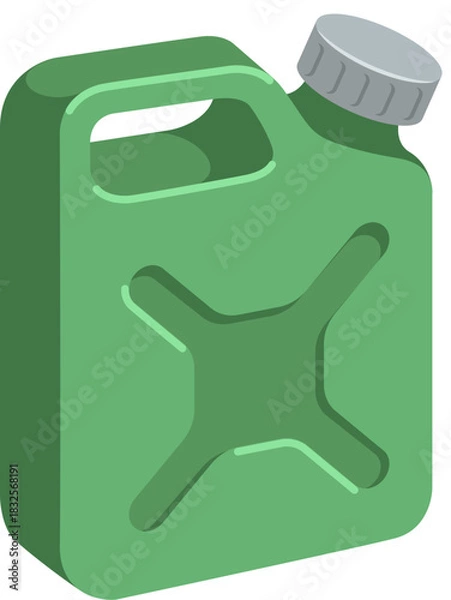 Obraz Flat Vector 3D Icon oil drum