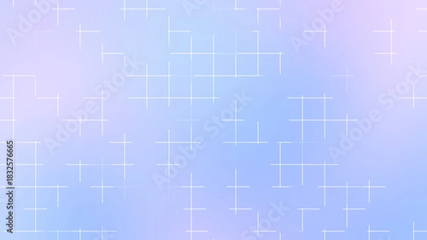 Obraz Violet Indigo Glowing Grid Line Background with Soft Futuristic Pattern