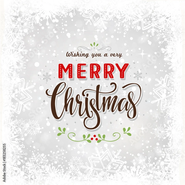 Obraz Merry Christmas Background.Vector