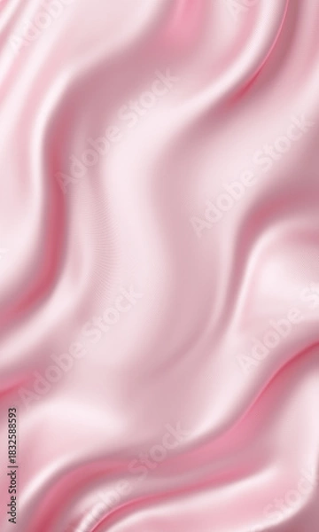 Obraz Pink fabric background with copy space 3D render