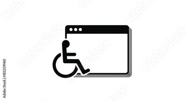 Obraz Icon representing digital accessibility and inclusion on a website