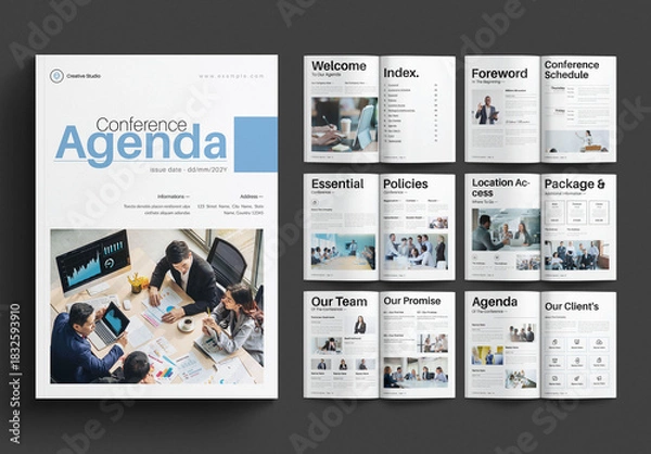 Obraz Conference Agenda Template