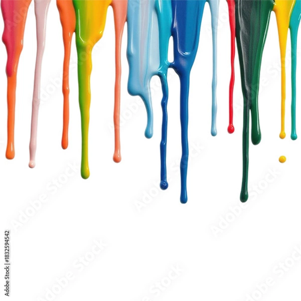 Fototapeta colorful paint splashes