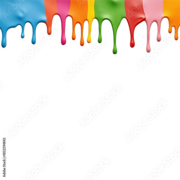 Fototapeta colorful paint splashes