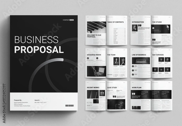 Obraz Business Proposal Template Design Layout
