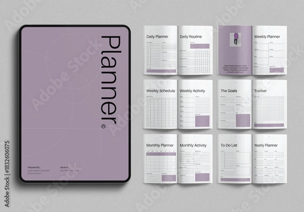 Obraz Digital Planner Template Design Layout