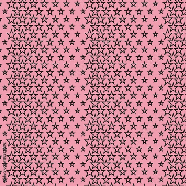 Fototapeta Vector star Shapes Geometric Technology Extreme Sports Abstract Background. black and pink Retro Simple Pattern Backdrop