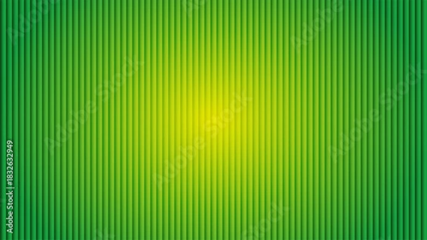 Fototapeta Abstract vertical ribbed surface with a bright green to yellow gradient, seamless texture pattern, clean and modern backdrop