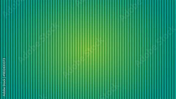Fototapeta Vertical ribbed texture with a smooth gradient transitioning from teal blue to vibrant green, creating a modern abstract backdrop.