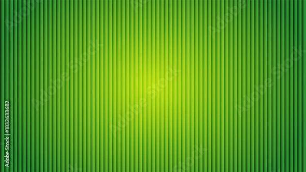 Fototapeta Seamless vertical green striped gradient background with subtle light in the center, abstract texture pattern for design