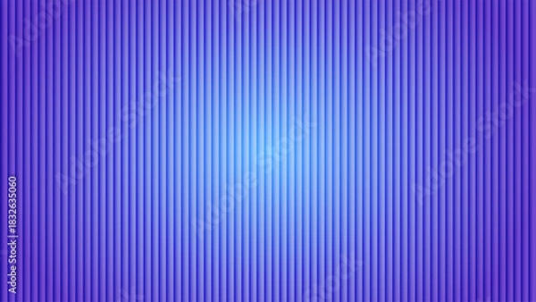 Fototapeta Vibrant gradient of blue and purple vertical stripes forming an abstract background with a soft glow in the center