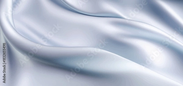 Obraz Elegant blue gray silk fabric background. Textile texture. Vector illustration	