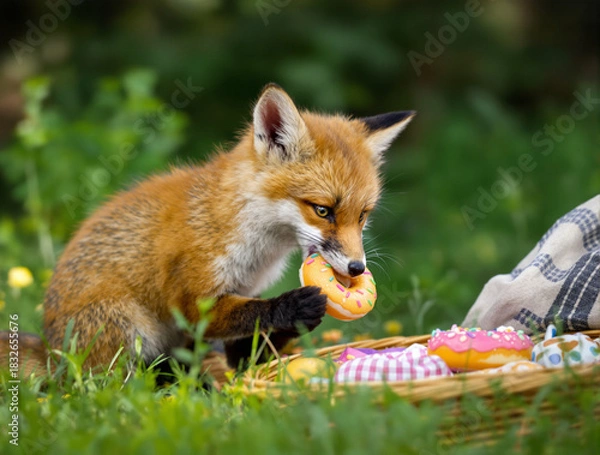 Obraz red fox vulpes