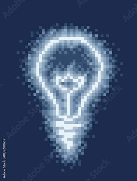 Obraz The luminous pixel incandescent lamp.
