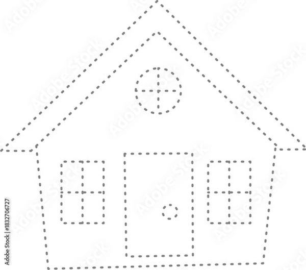 Fototapeta Tracing house 
