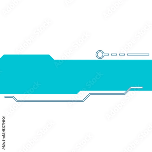 Fototapeta Futuristic Neon Textbox