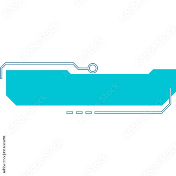 Fototapeta Futuristic Neon Textbox