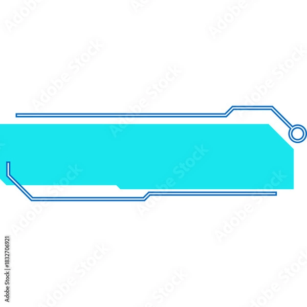 Fototapeta Futuristic Neon Textbox