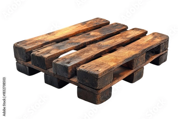 Fototapeta Rustic Charm Wooden Pallet Industrial Woodworking Design Recycled Materials Sustainable Projects