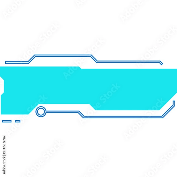 Fototapeta Futuristic Neon Textbox