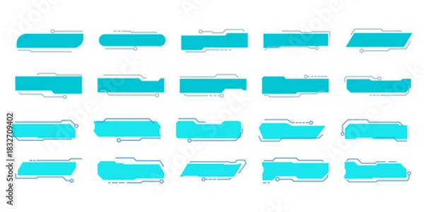 Fototapeta Futuristic Neon Textbox