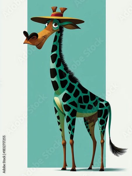 Obraz Cool Giraffe