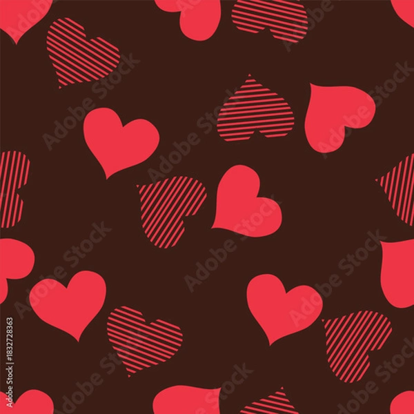 Obraz seamless pattern with hearts