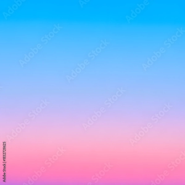 Fototapeta Crystal-clear gradient from soft glacier blue to faint horizon pink