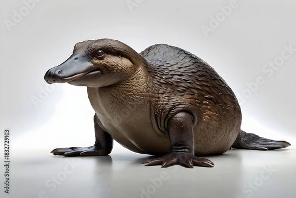 Obraz Platypus Isolated on White Background
