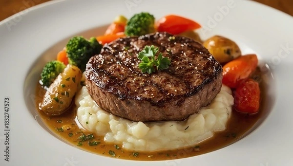 Fototapeta beef stew with vegetables