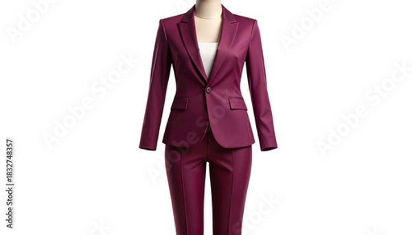 Obraz Ultra-Realistic Tailored Blazer with Ghost Interior, Clean Cutout