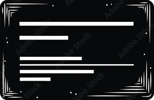 Obraz Solid black background provides versatile copy space for various digital projects