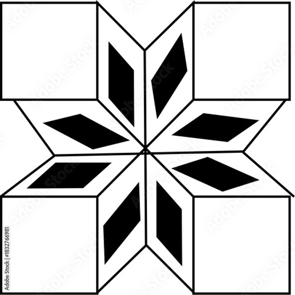 Fototapeta abstract cube background