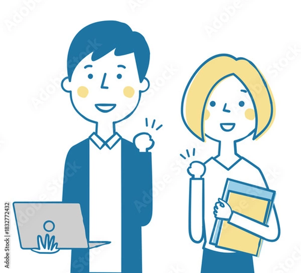 Fototapeta 働く人　オフィスワーカー