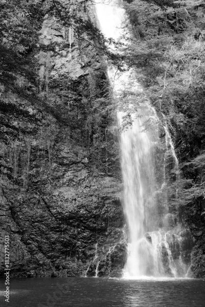 Obraz 箕面の滝の風景