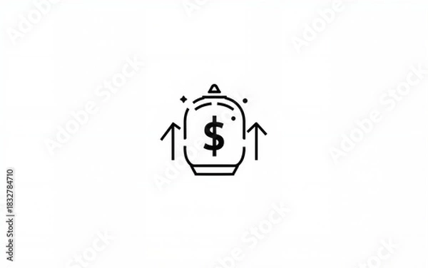 Obraz Vector of 50 Business and Financial Line Outline Icon Set. 48x48 Pixel Perfect Editable Stroke. High quality
