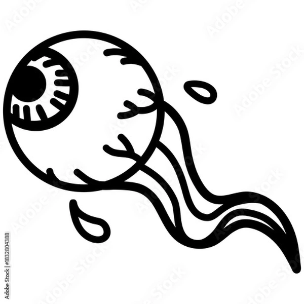 Obraz Eyeball Cartoon Drawing Illustration