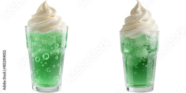 Obraz メロンソーダフロート　アイス　飲み物