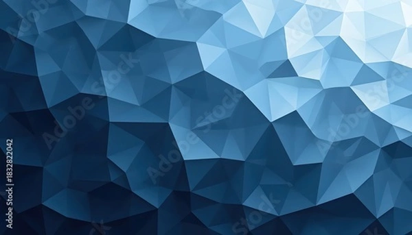 Fototapeta A Dynamic Pattern Featuring Scattered Triangular and Hexagonal Elements