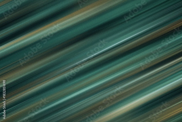 Obraz Diagonal Teal and Gold Motion Lines on Empty Background