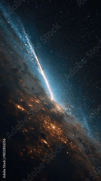 Obraz Vivid cosmic galaxy view