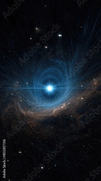Obraz Stunning spiral of a cosmic phenomenon in space