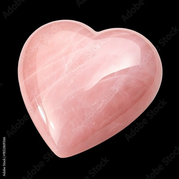 Obraz pink heart on black