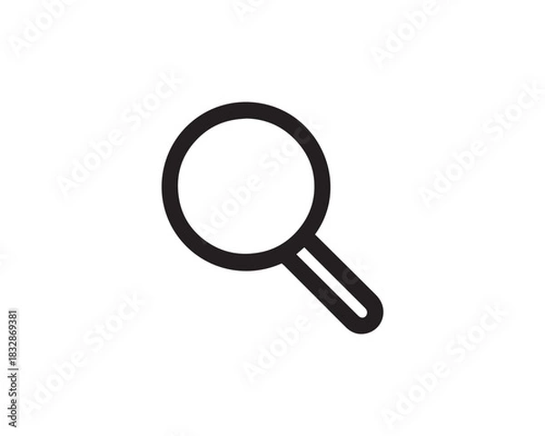 Fototapeta Search Lens icon vector design illustration