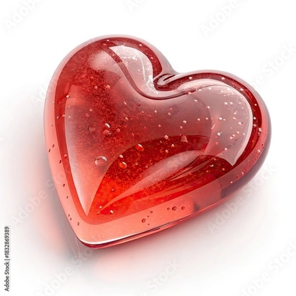 Obraz red heart shaped candy 