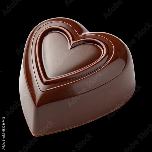 Obraz heart shaped chocolate candy