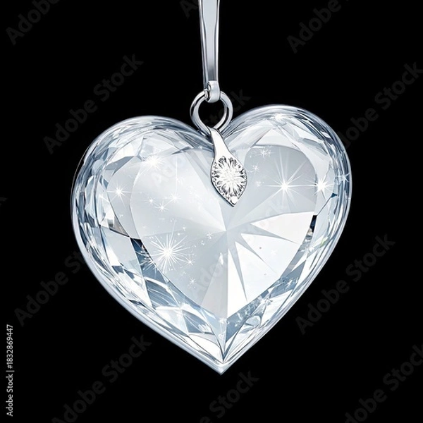 Obraz heart shaped diamond