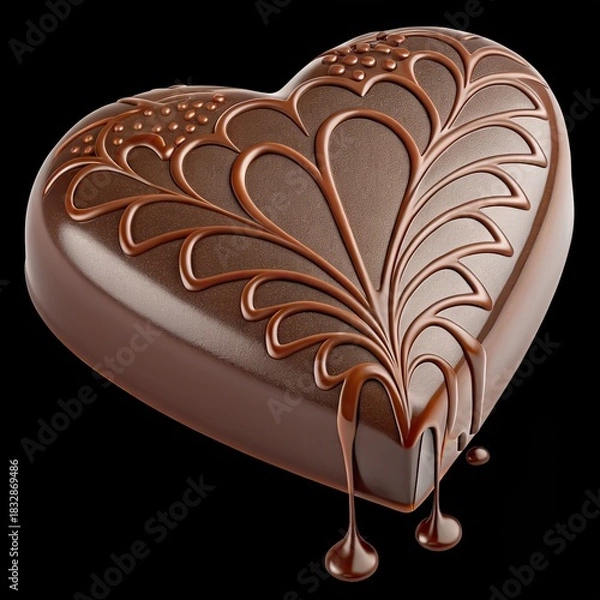 Obraz heart shaped chocolate