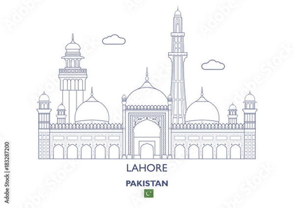 Fototapeta Lahore City Skyline, Pakistan